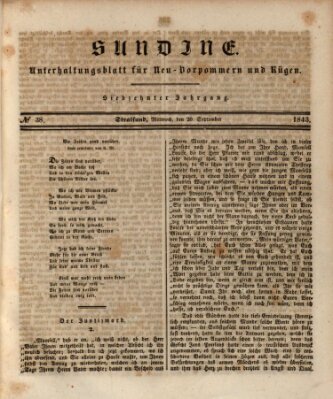 Sundine Mittwoch 20. September 1843