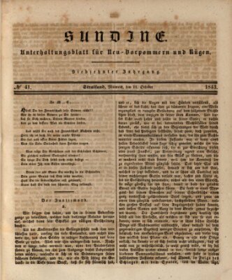 Sundine Mittwoch 11. Oktober 1843