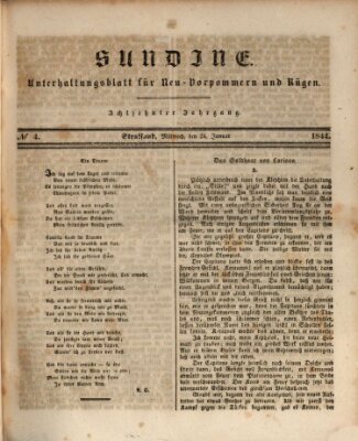 Sundine Mittwoch 24. Januar 1844