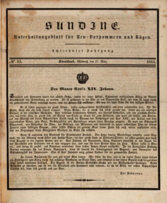 Sundine Mittwoch 27. März 1844