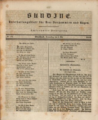 Sundine Donnerstag 2. Mai 1844