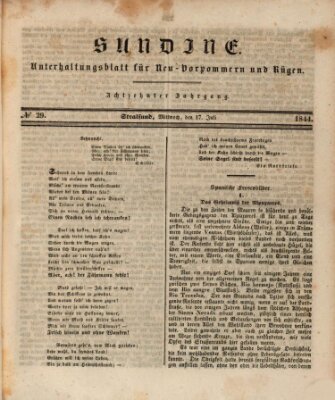 Sundine Mittwoch 17. Juli 1844