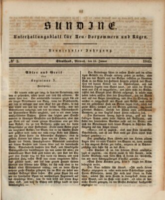 Sundine Mittwoch 15. Januar 1845