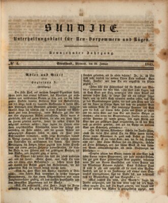 Sundine Mittwoch 29. Januar 1845