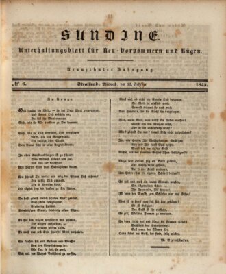 Sundine Mittwoch 12. Februar 1845