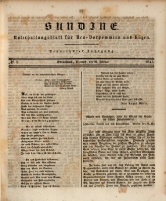 Sundine Mittwoch 26. Februar 1845