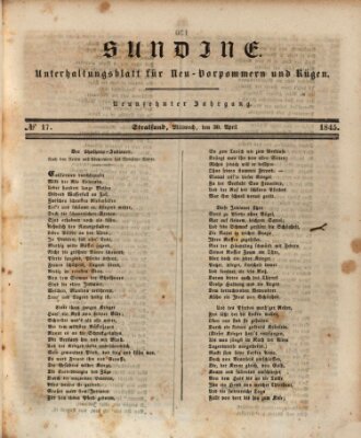 Sundine Mittwoch 30. April 1845