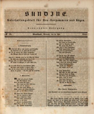 Sundine Mittwoch 14. Mai 1845