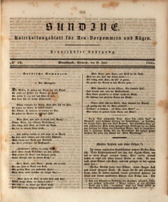 Sundine Mittwoch 18. Juni 1845