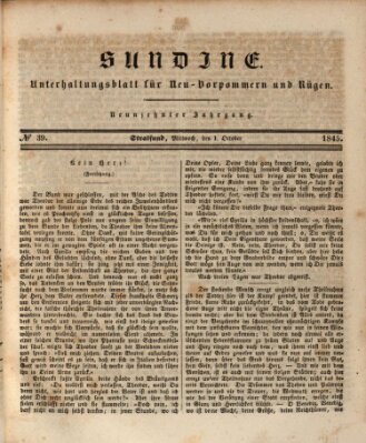 Sundine Mittwoch 1. Oktober 1845