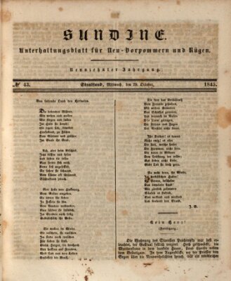 Sundine Mittwoch 29. Oktober 1845