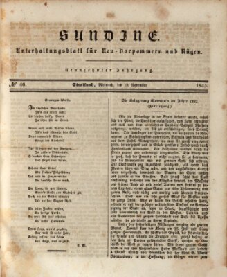 Sundine Mittwoch 19. November 1845