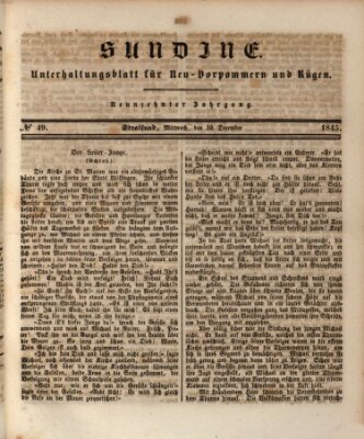 Sundine Mittwoch 10. Dezember 1845