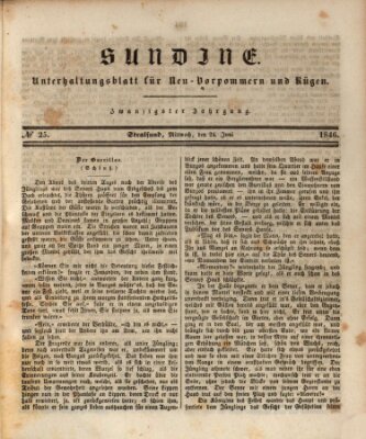 Sundine Mittwoch 24. Juni 1846