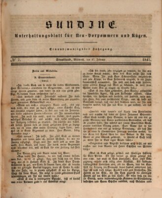 Sundine Mittwoch 17. Februar 1847