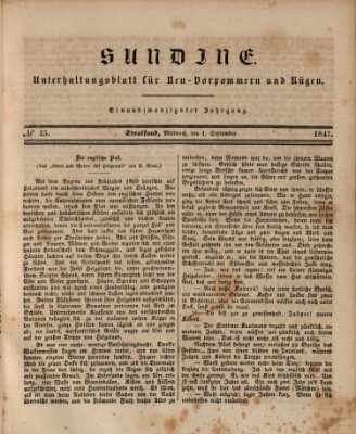 Sundine Mittwoch 1. September 1847