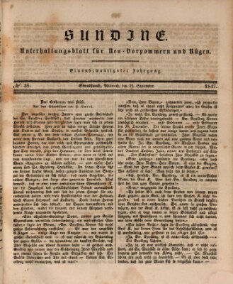 Sundine Mittwoch 22. September 1847