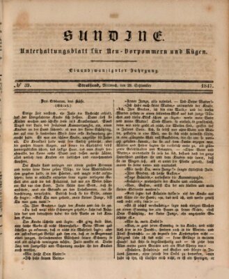 Sundine Mittwoch 29. September 1847