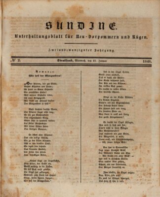 Sundine Mittwoch 12. Januar 1848