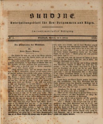 Sundine Mittwoch 2. Februar 1848