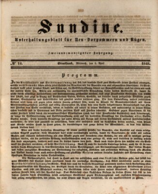 Sundine Mittwoch 5. April 1848