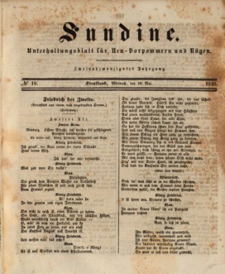 Sundine Mittwoch 10. Mai 1848