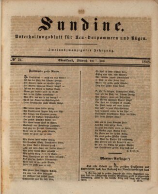 Sundine Mittwoch 7. Juni 1848