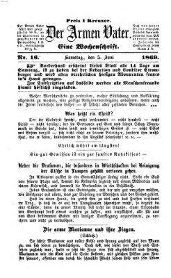 Der Armen Vater Samstag 5. Juni 1869