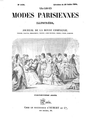 Les Modes parisiennes Samstag 23. Juli 1870