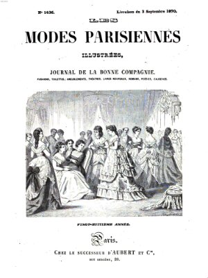 Les Modes parisiennes Samstag 3. September 1870