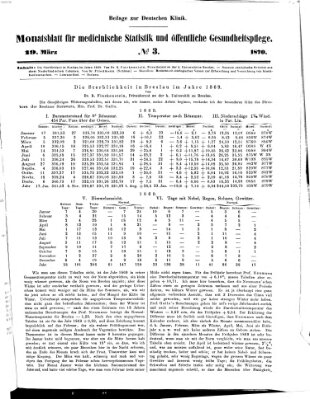 Deutsche Klinik Samstag 19. März 1870