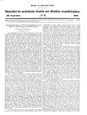 Deutsche Klinik Samstag 10. September 1870