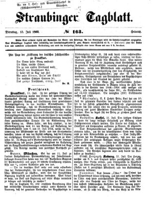 Straubinger Tagblatt Dienstag 15. Juli 1862