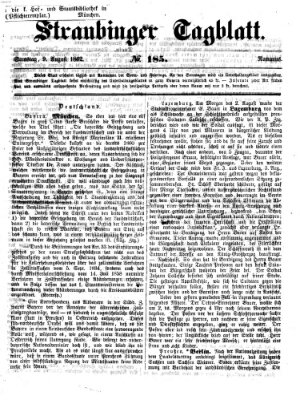 Straubinger Tagblatt Samstag 9. August 1862