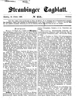 Straubinger Tagblatt Samstag 25. Oktober 1862