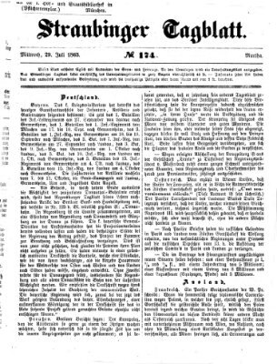 Straubinger Tagblatt Mittwoch 29. Juli 1863