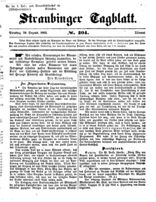 Straubinger Tagblatt Dienstag 29. Dezember 1863