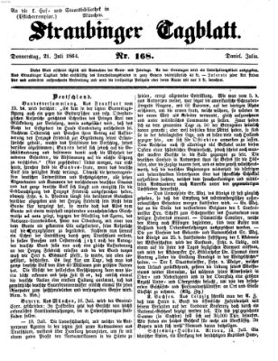 Straubinger Tagblatt Donnerstag 21. Juli 1864