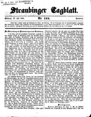 Straubinger Tagblatt Mittwoch 27. Juli 1864