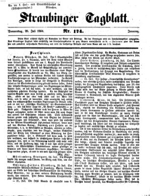 Straubinger Tagblatt Donnerstag 28. Juli 1864