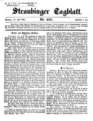 Straubinger Tagblatt Sonntag 31. Juli 1864