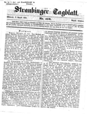 Straubinger Tagblatt Mittwoch 3. August 1864