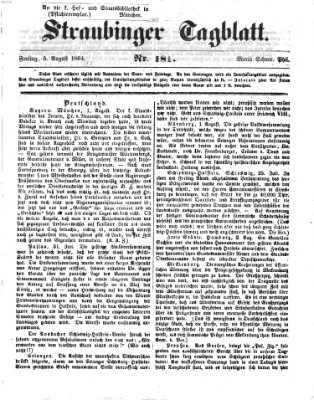 Straubinger Tagblatt Freitag 5. August 1864