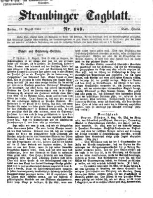 Straubinger Tagblatt Freitag 12. August 1864