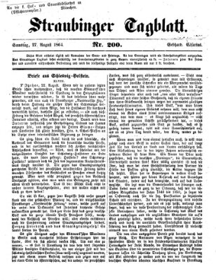 Straubinger Tagblatt Samstag 27. August 1864