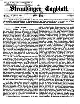 Straubinger Tagblatt Sonntag 9. Oktober 1864