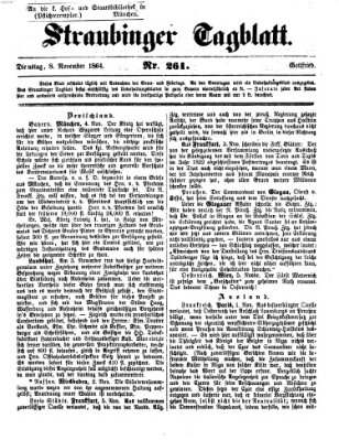 Straubinger Tagblatt Dienstag 8. November 1864