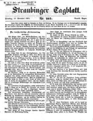 Straubinger Tagblatt Dienstag 15. November 1864