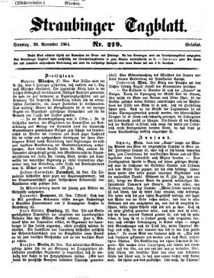 Straubinger Tagblatt Dienstag 29. November 1864