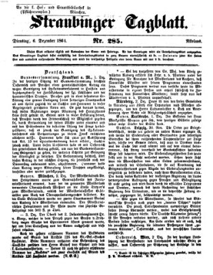 Straubinger Tagblatt Dienstag 6. Dezember 1864